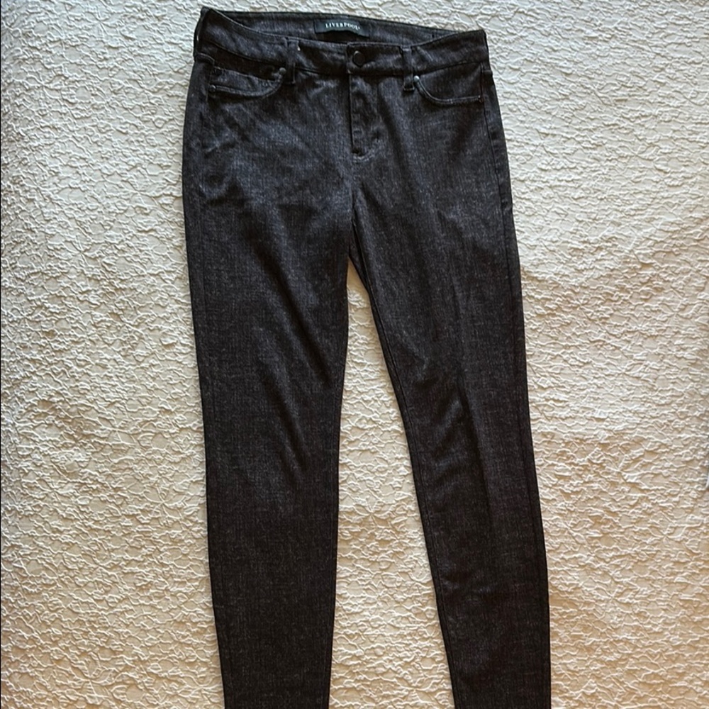 Liverpool Skinny Pants- charcoal grey, size 4
